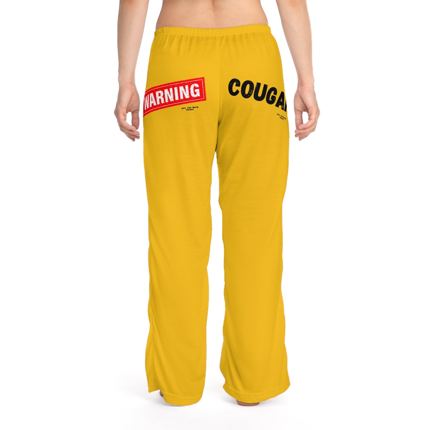 Warning: Cougar Women's Pajama Pants (AOP)