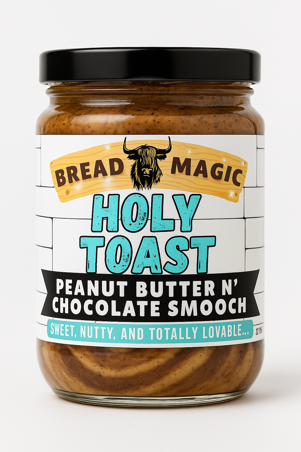 Holy Toast! Peanut Butter N’ Chocolate Smooch-Sweet, nutty, and totally lovable...