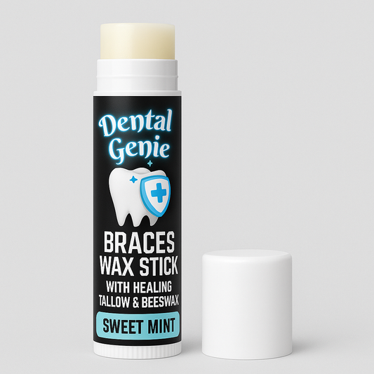 Dental Genie: 2 Pack-Braces Wax Stick- w/ Healing Tallow & Beeswax
