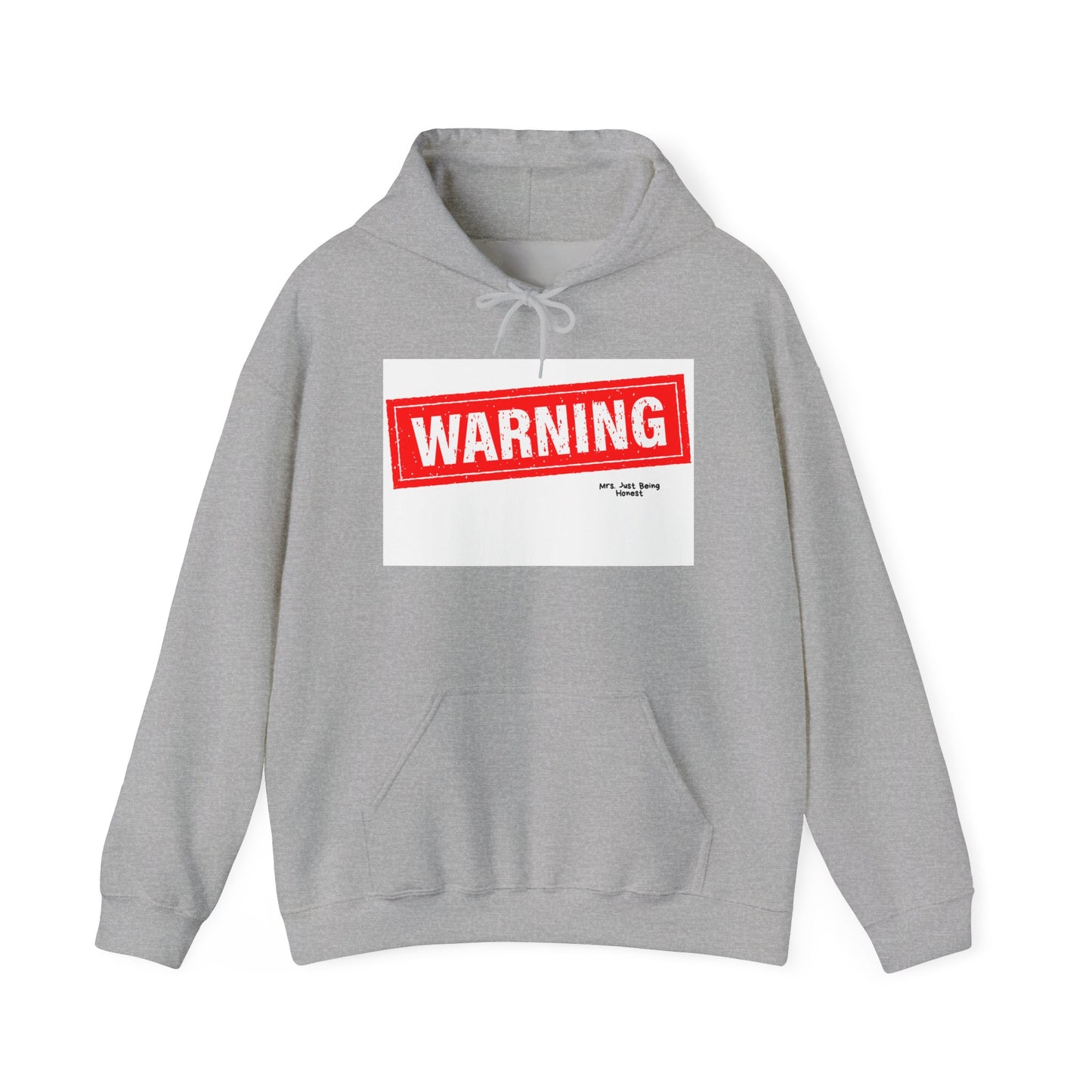 Warning Hoodie — Graphic Sweatshirt for Casual Everyday Wear
