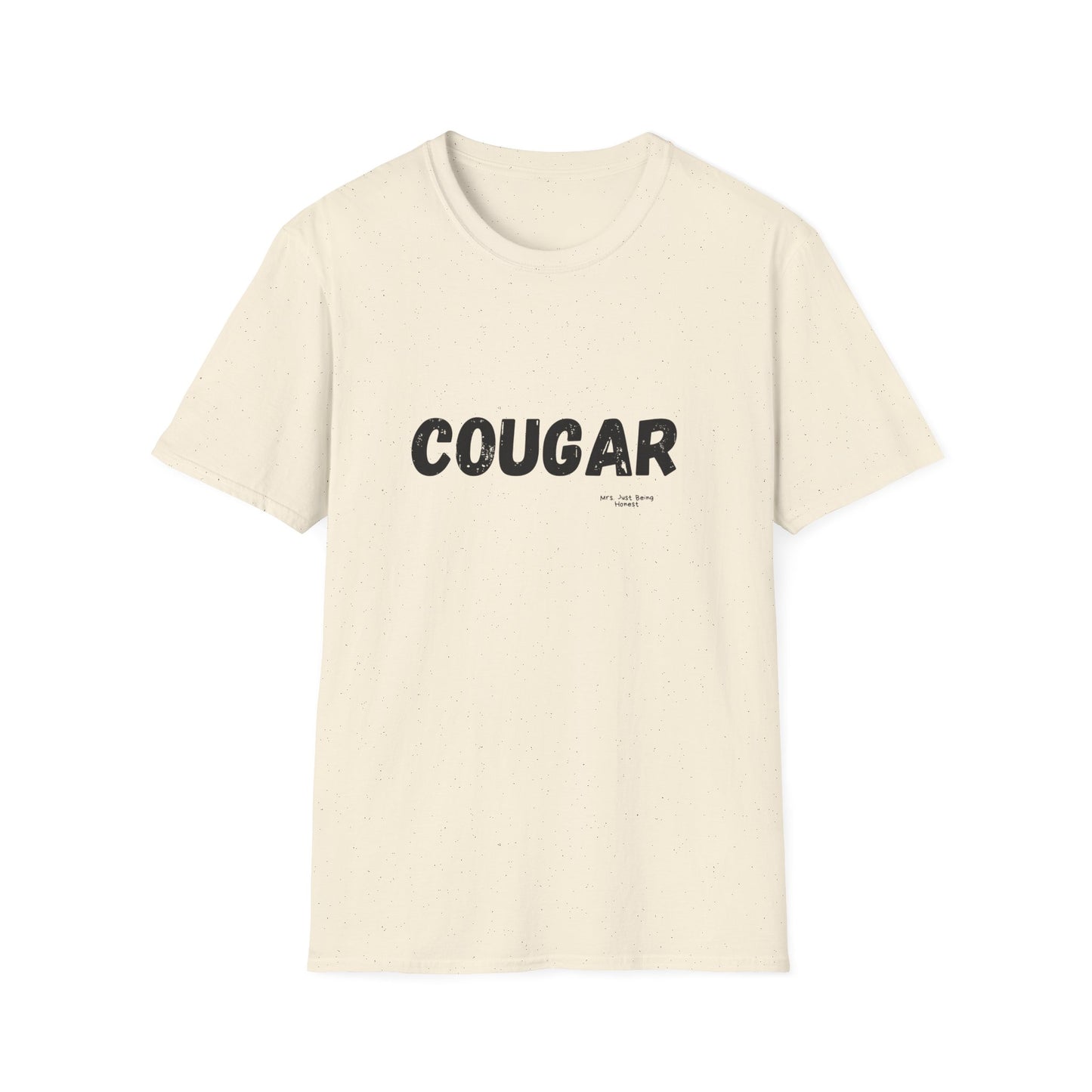 Cougar Graphic T-Shirt — Vintage Bold Text Tee