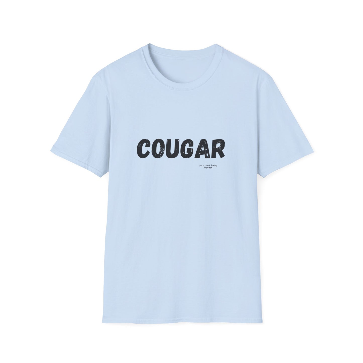 Cougar Graphic T-Shirt — Vintage Bold Text Tee