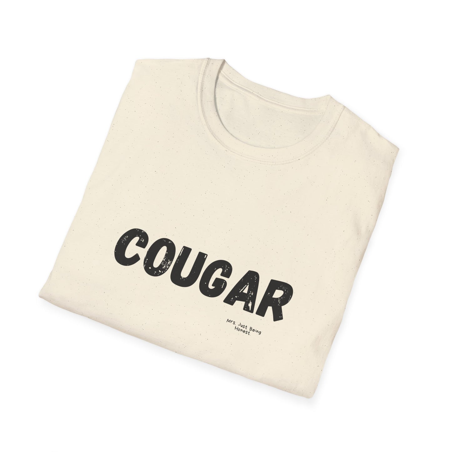 Cougar Graphic T-Shirt — Vintage Bold Text Tee