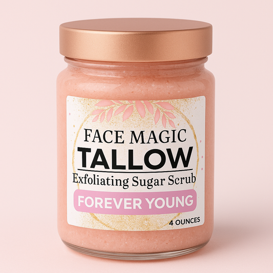 Face Magic: Forever Young-Tallow Anti-Aging Sugar Scrub