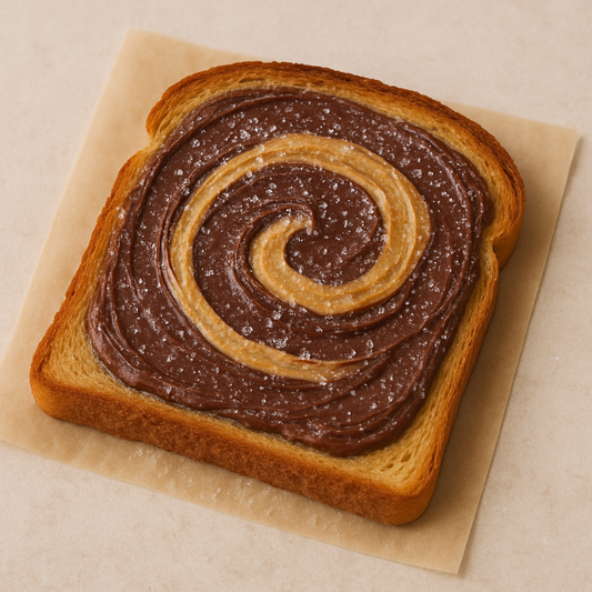 Holy Toast! Peanut Butter N’ Chocolate Smooch-Sweet, nutty, and totally lovable...