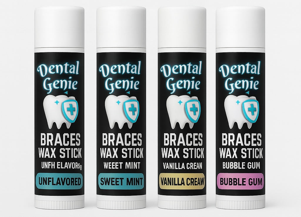 Dental Genie: 2 Pack-Braces Wax Stick- w/ Healing Tallow & Beeswax