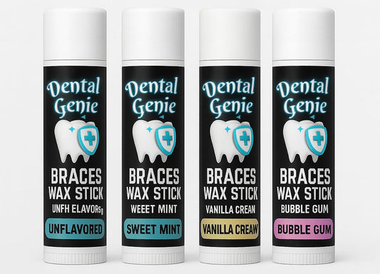 Dental Genie: 2 Pack-Braces Wax Stick- w/ Healing Tallow & Beeswax