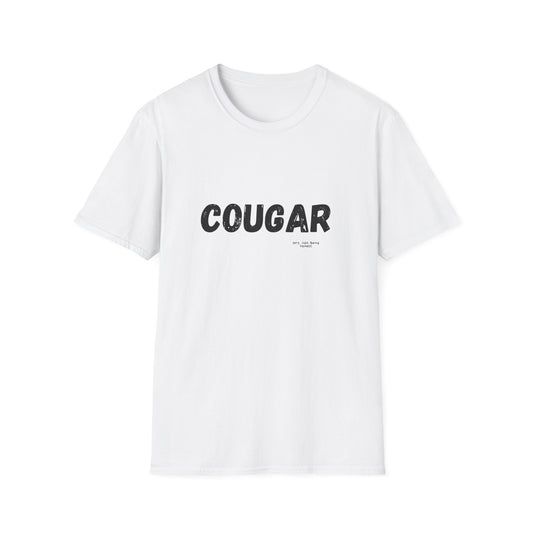 Cougar Graphic T-Shirt — Vintage Bold Text Tee