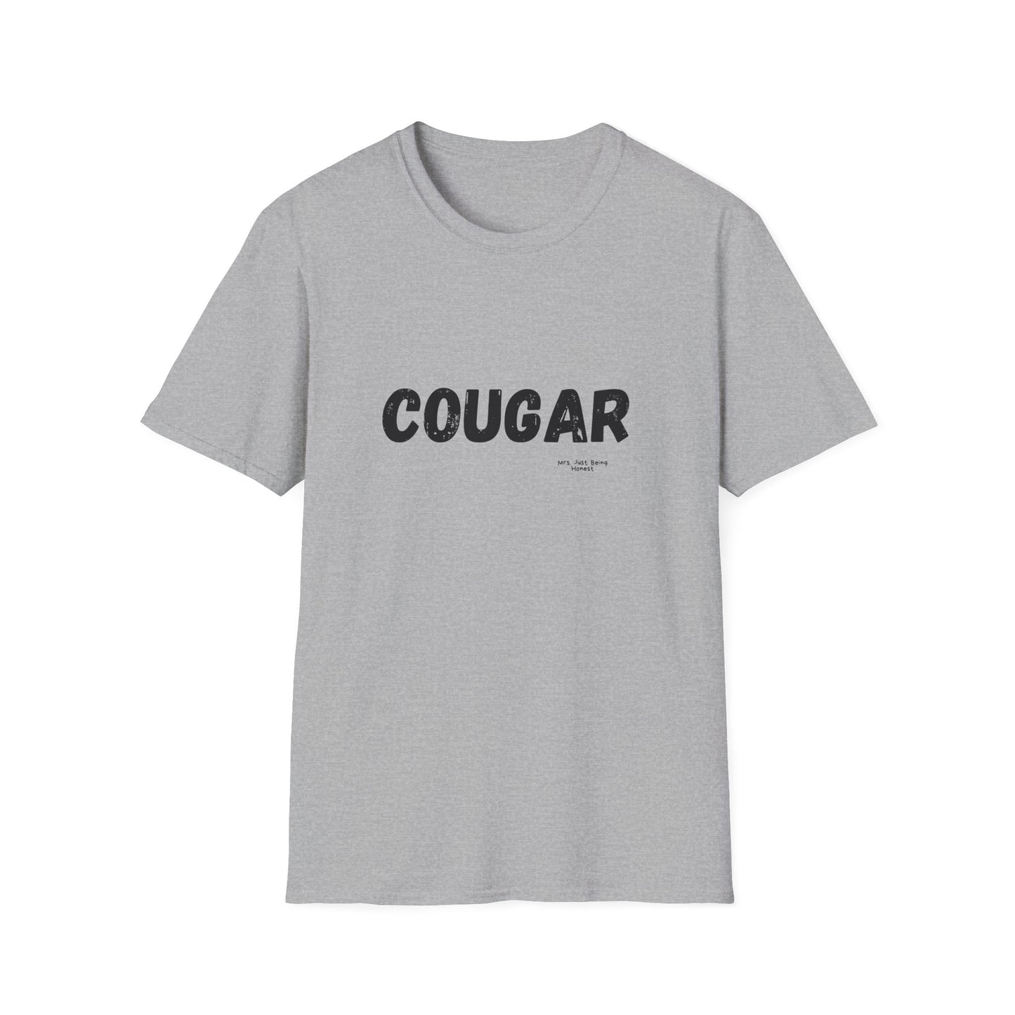 Cougar Graphic T-Shirt — Vintage Bold Text Tee