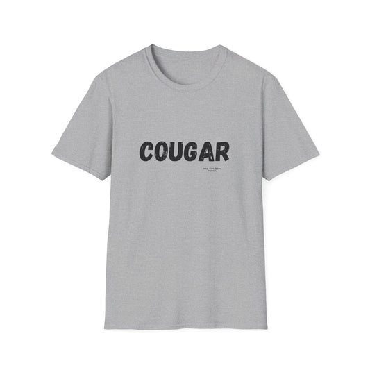 Cougar Graphic T-Shirt — Vintage Bold Text Tee