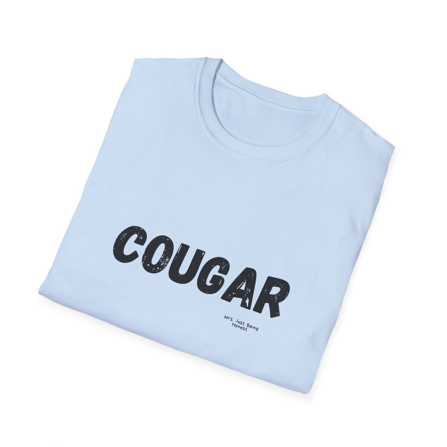 Cougar Graphic T-Shirt — Vintage Bold Text Tee