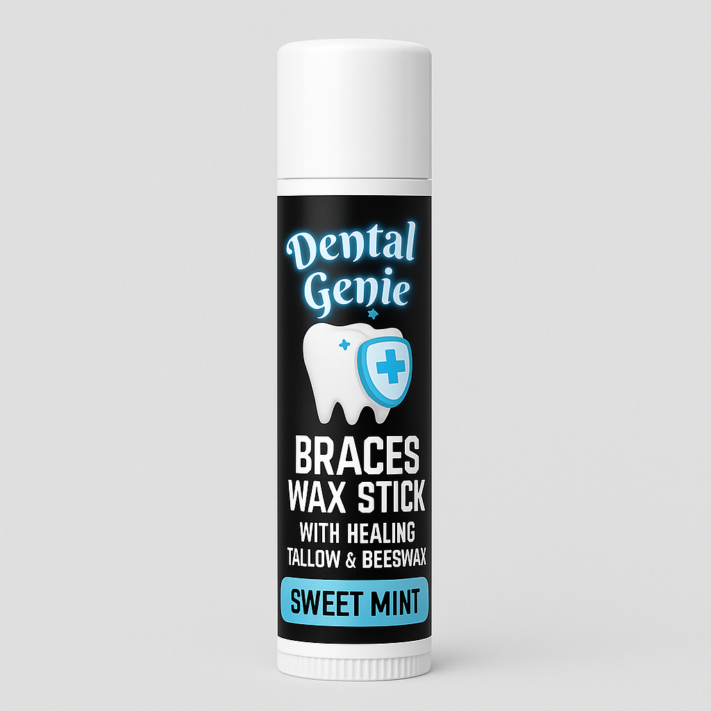 Dental Genie: 2 Pack-Braces Wax Stick- w/ Healing Tallow & Beeswax