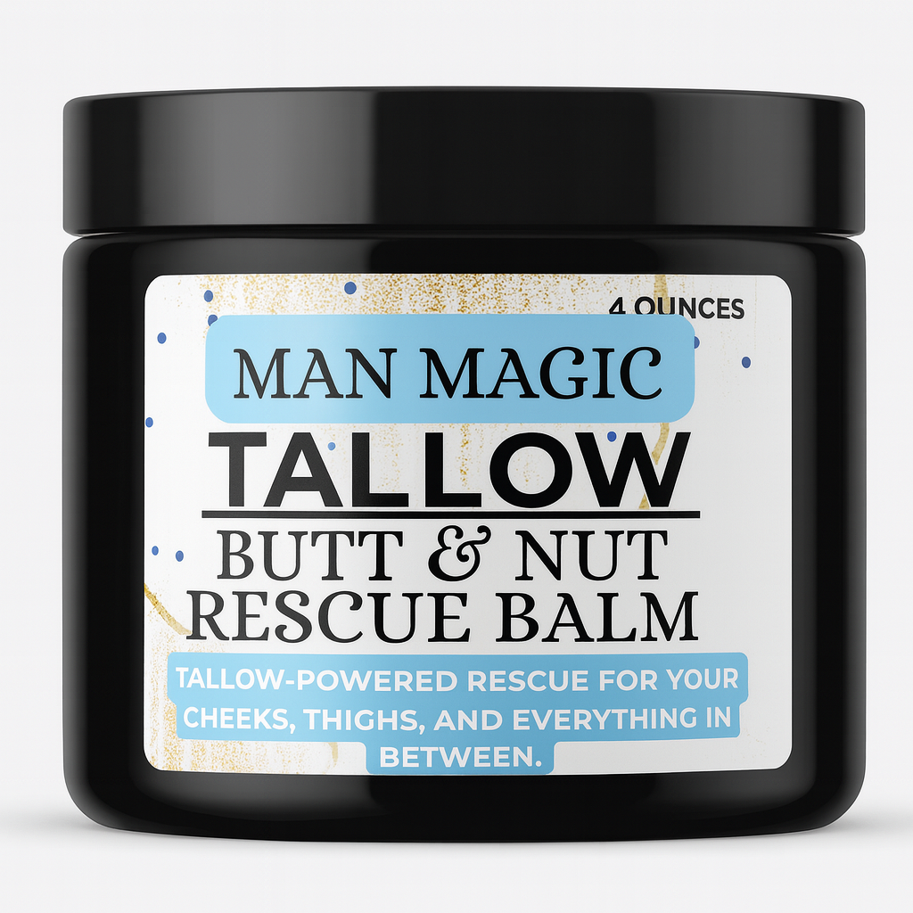 Man Magic: Butt & Nut Balm- Your Anti-Chafing, Soothing Hero made with Tallow