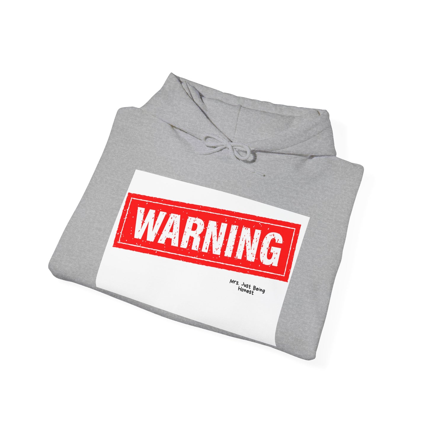 Warning Hoodie — Graphic Sweatshirt for Casual Everyday Wear