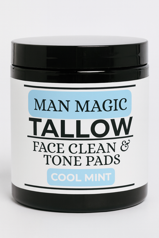 Man Magic: Tallow Face Clean & Tone Pads