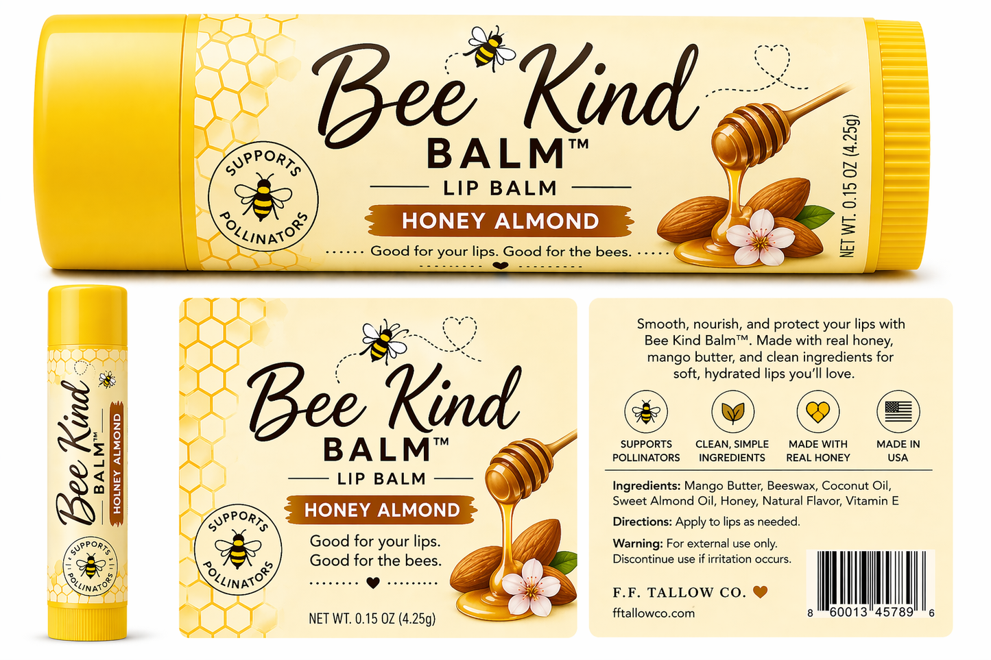 Bee Kind- Honey Bee Lip Balm