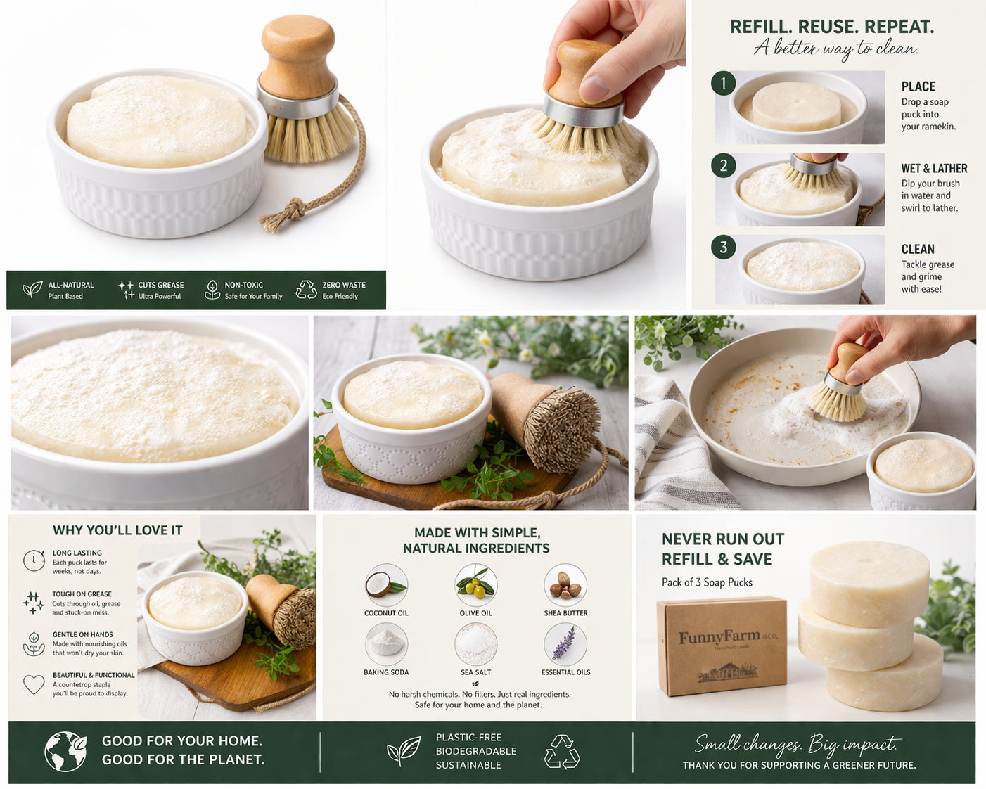 Home Magic: Solid Dish Bar Soap-Grease Beast™
