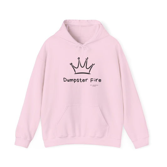 Dumpster Fire Queen Funny Hoodie — Hot Mess Co. Graphic Pullover