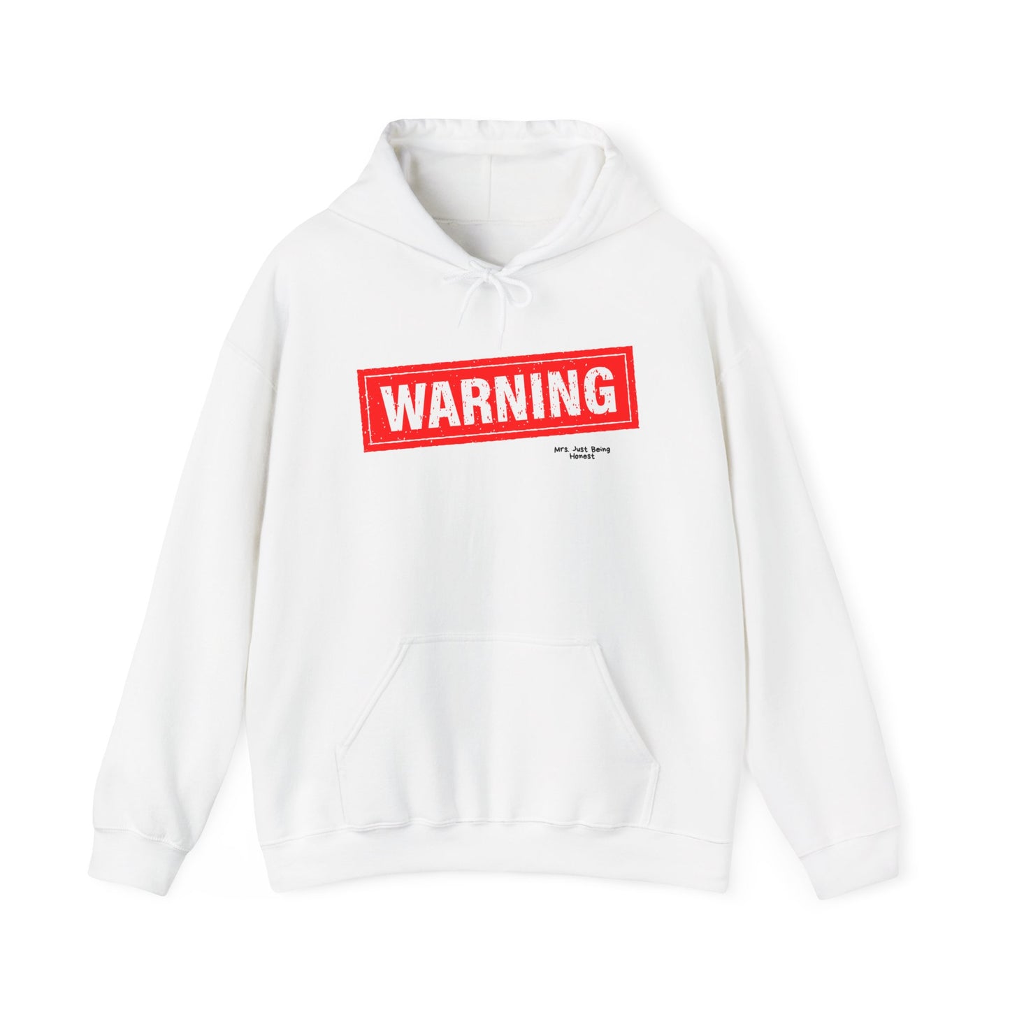 Warning Hoodie — Graphic Sweatshirt for Casual Everyday Wear