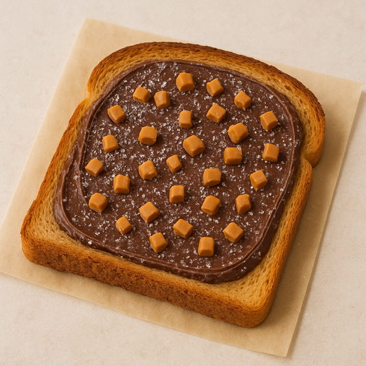 Holy Toast! Caramel Brownie Delight-Like licking the brownie bowl—on toast...