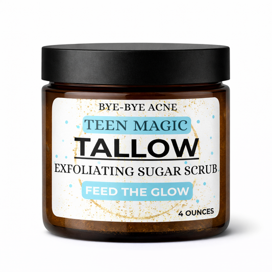 Teen Magic: Tallow Bye-Bye Acne Sugar Scrub