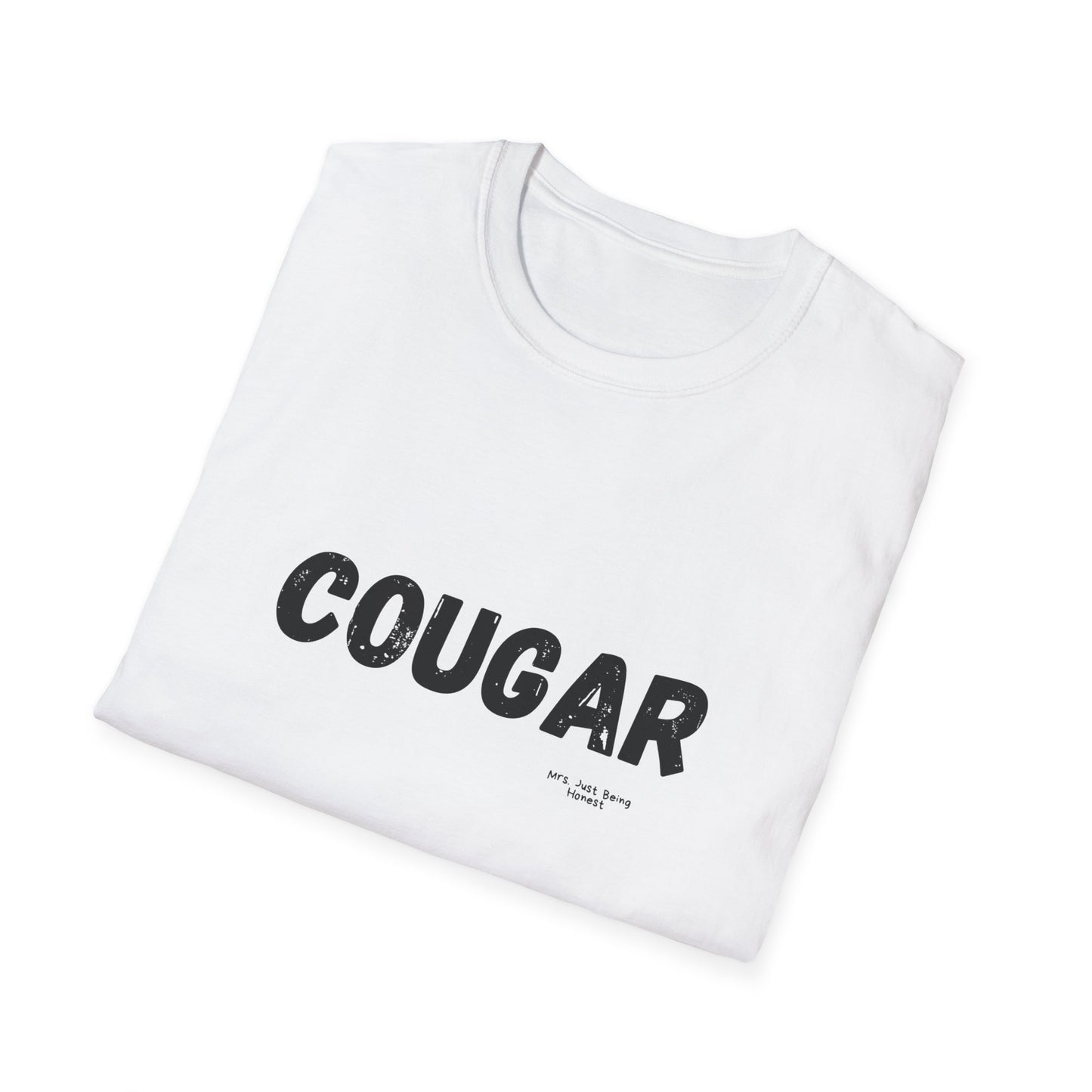 Cougar Graphic T-Shirt — Vintage Bold Text Tee