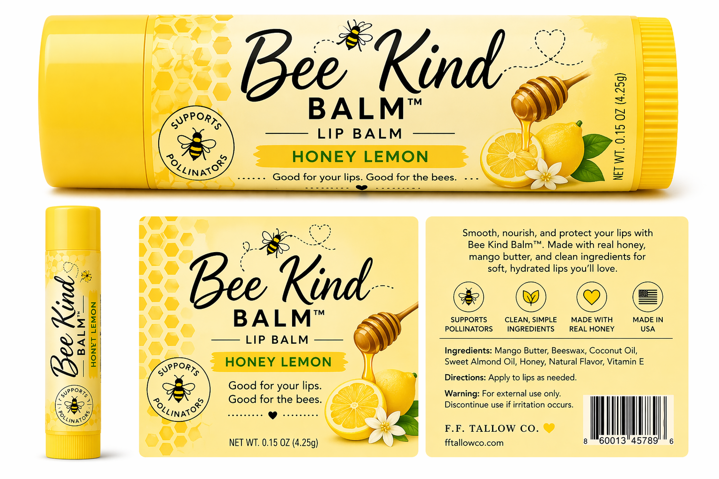 Bee Kind- Honey Bee Lip Balm