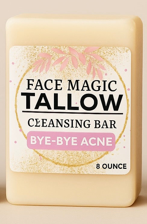 Face Magic: Tallow Cleansing Bar-Bye, Bye Acne