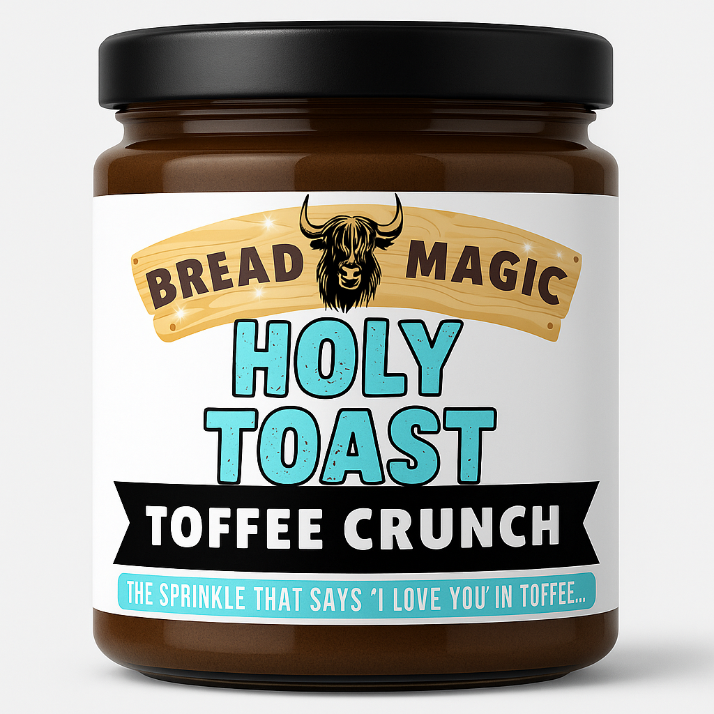 Holy Toast! Toffee Crunch-The sprinkle that says ‘I love you’ in toffee...