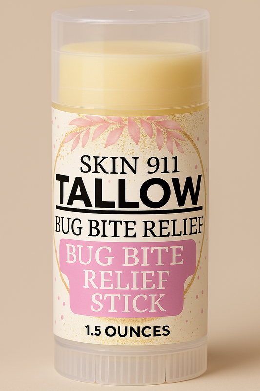 Skin 911:-Tallow Bug Bite Relief, All-Natural Itch & Sting Relief